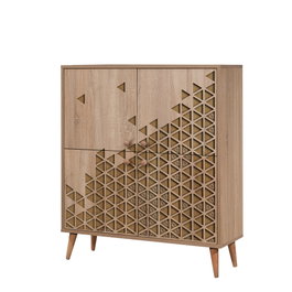 Hanah Home Multilux-120 Armario Multiusos Roble Sonoma